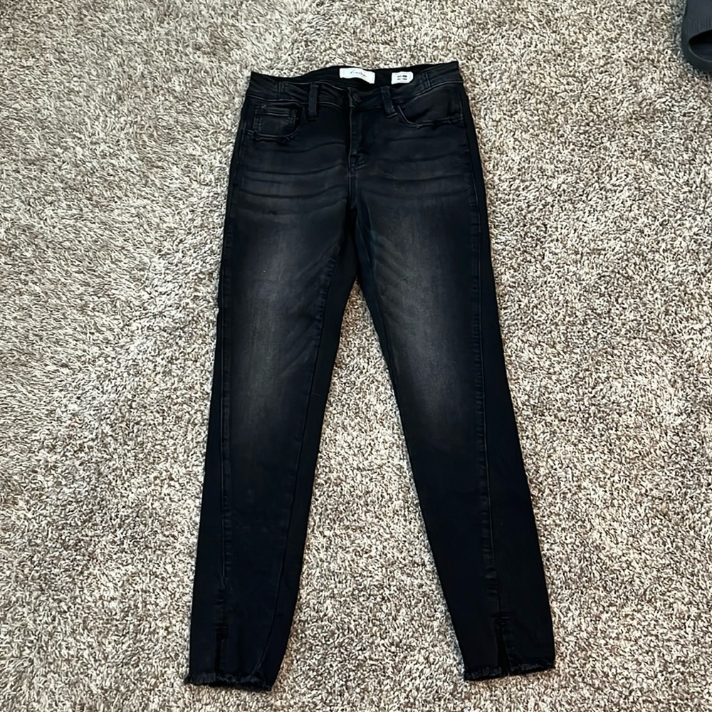 High rise stretch jeans